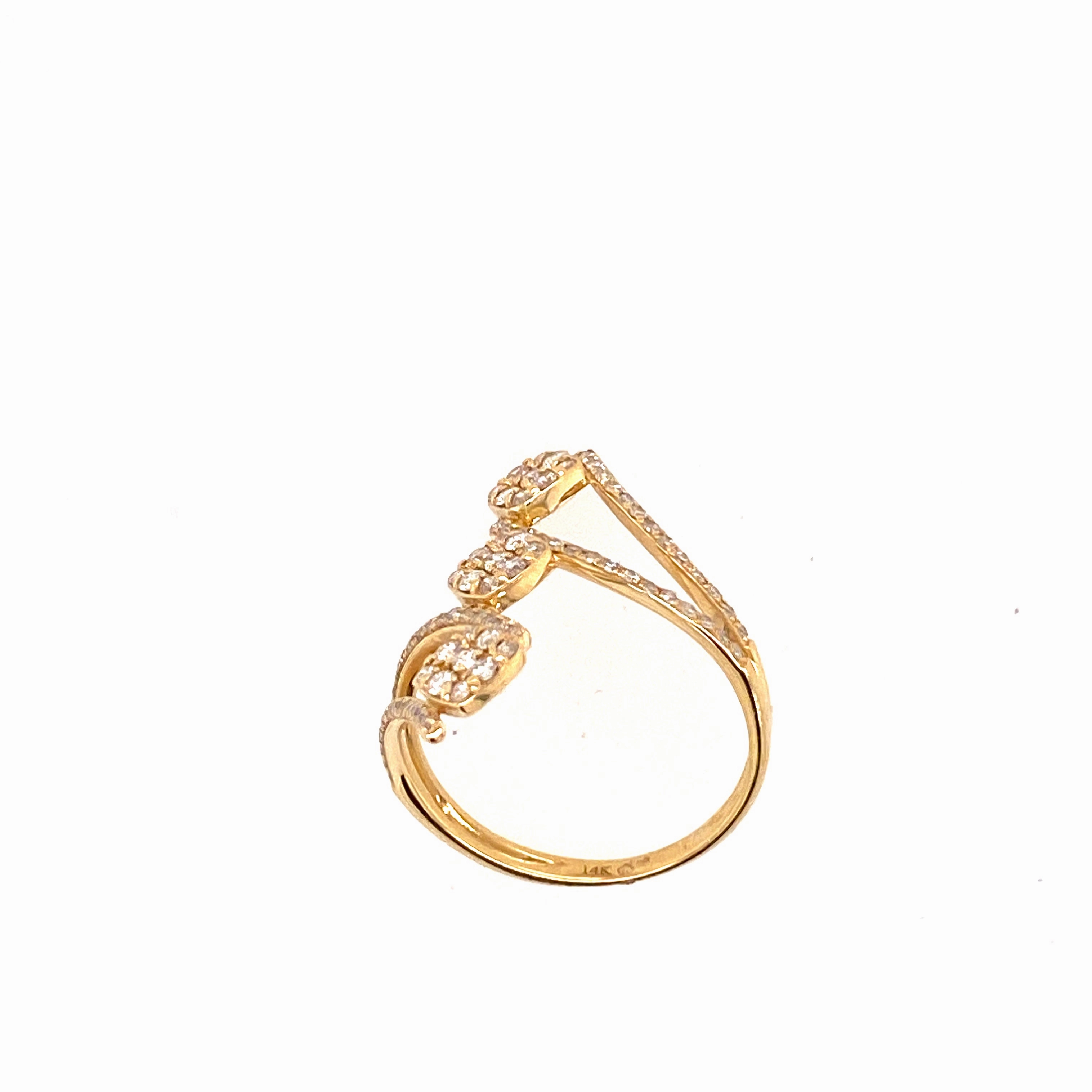 modern diamond fashion ring