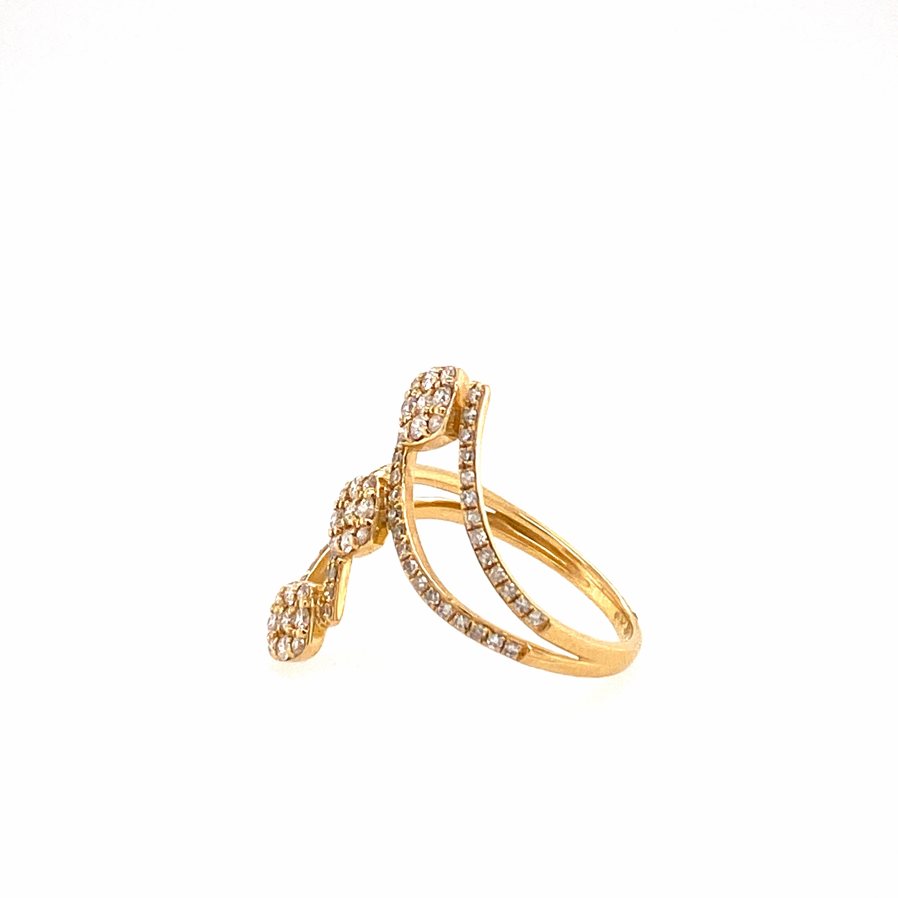 modern diamond fashion ring