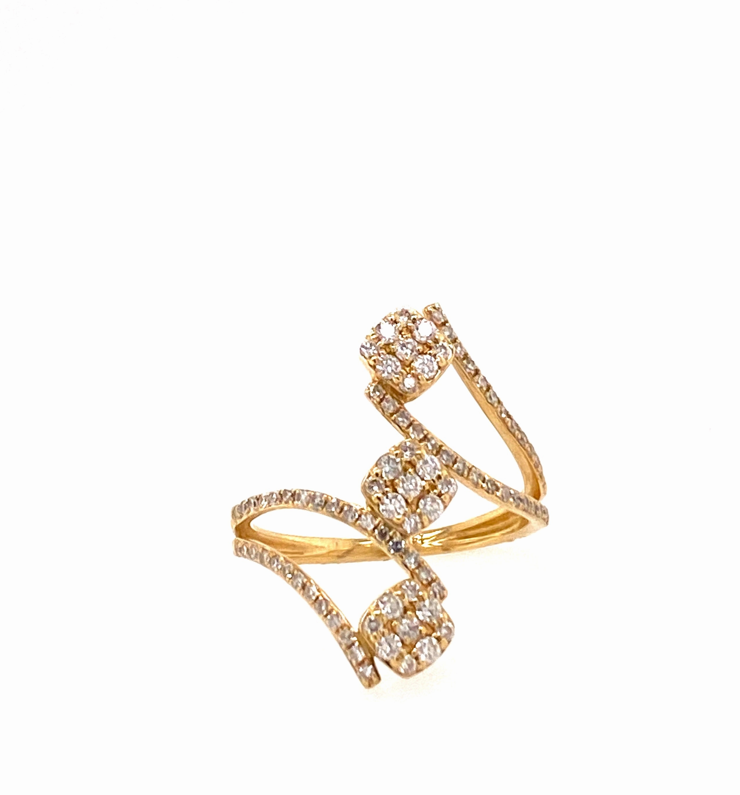 modern diamond fashion ring