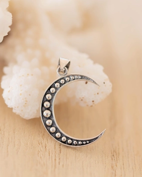 Moon Pendant ~ Sterling Silver ~ SMP023