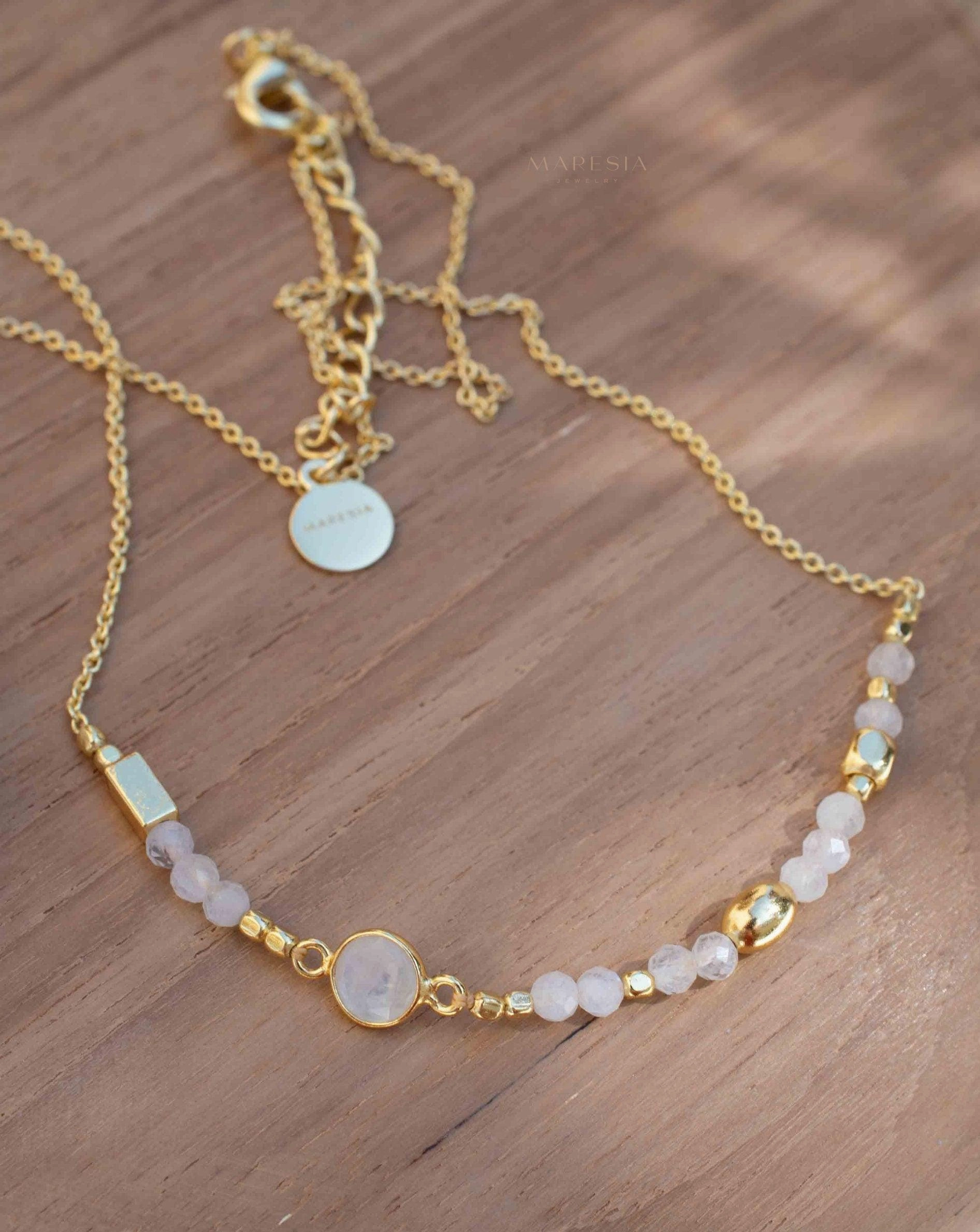 Moonstone Necklace ~ Gold Plated 18k ~ MN141