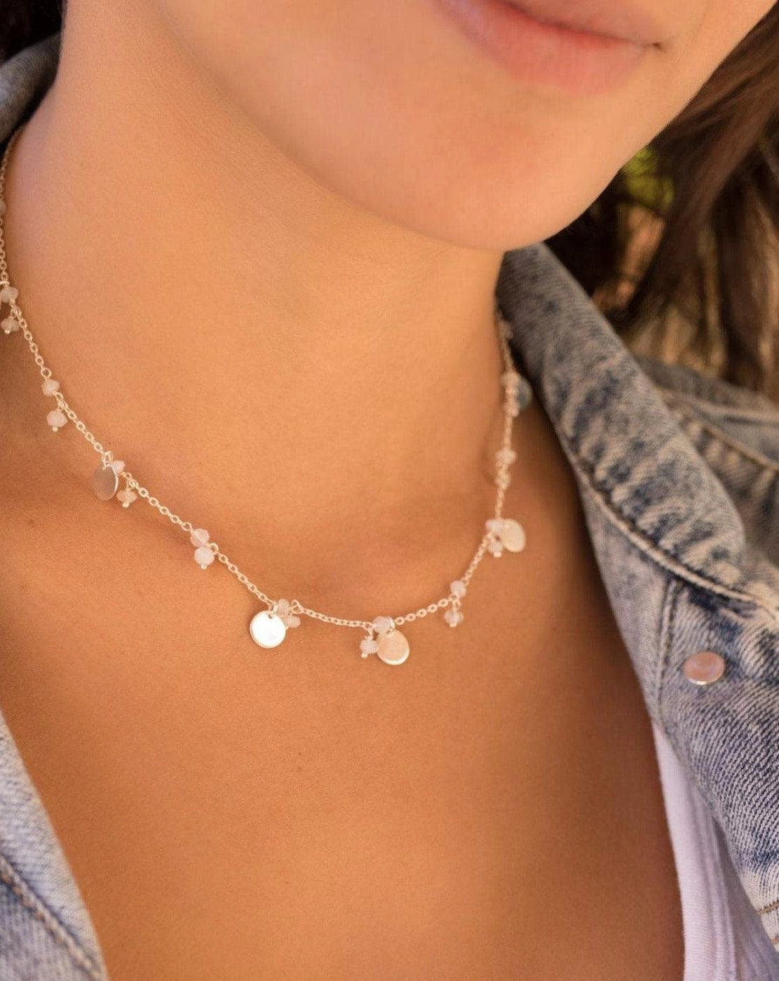Moonstone Necklace ~ Sterling Silver 925~MN005B