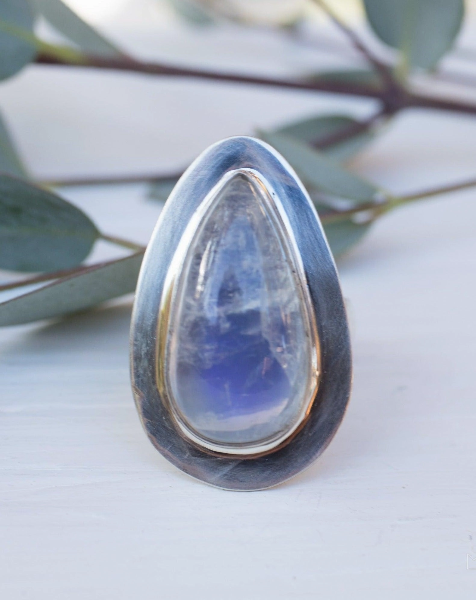 Moonstone Ring ~ Sterling Silver 925 ~ MR108