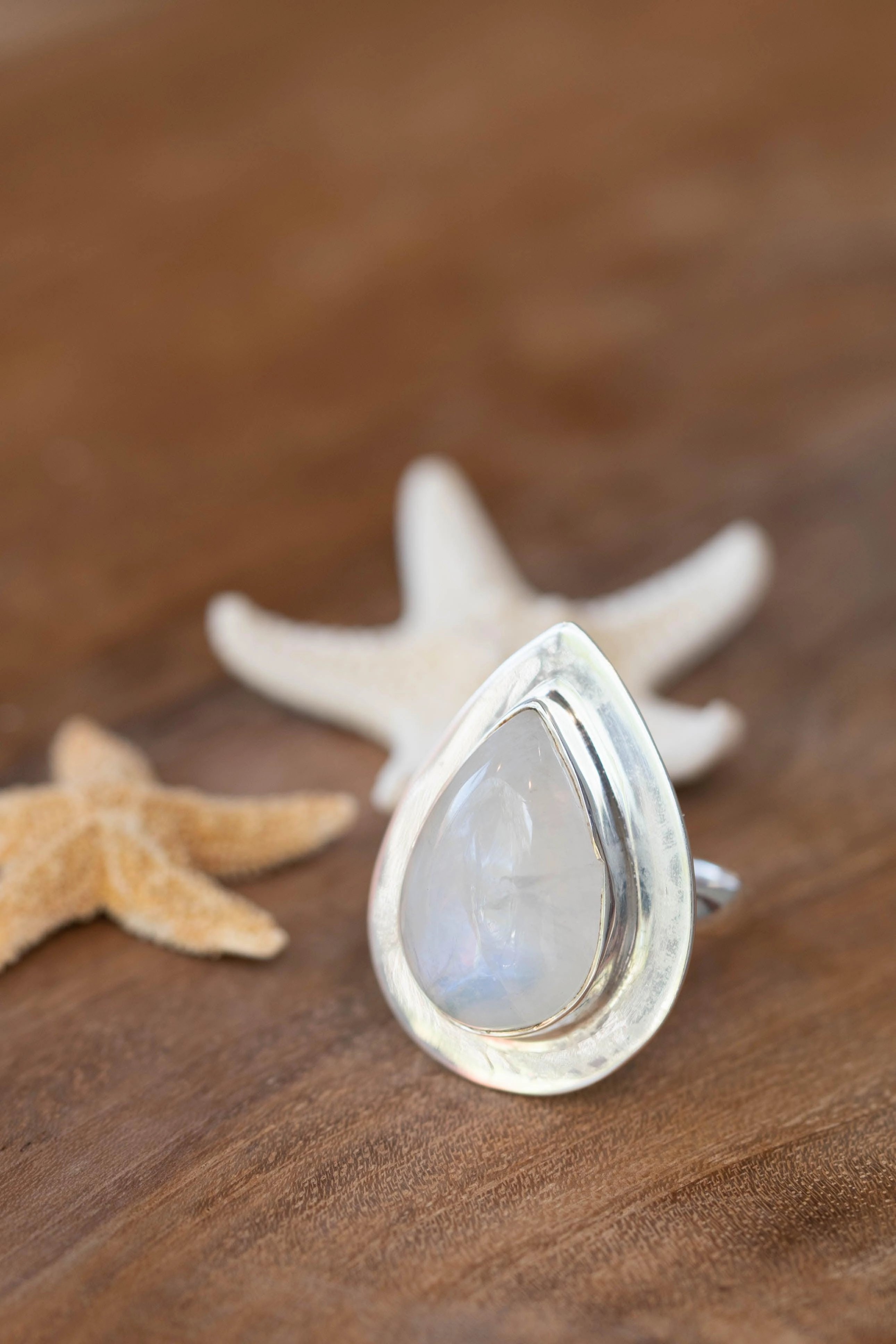 Moonstone Ring ~ Sterling Silver 925 ~ MR108B