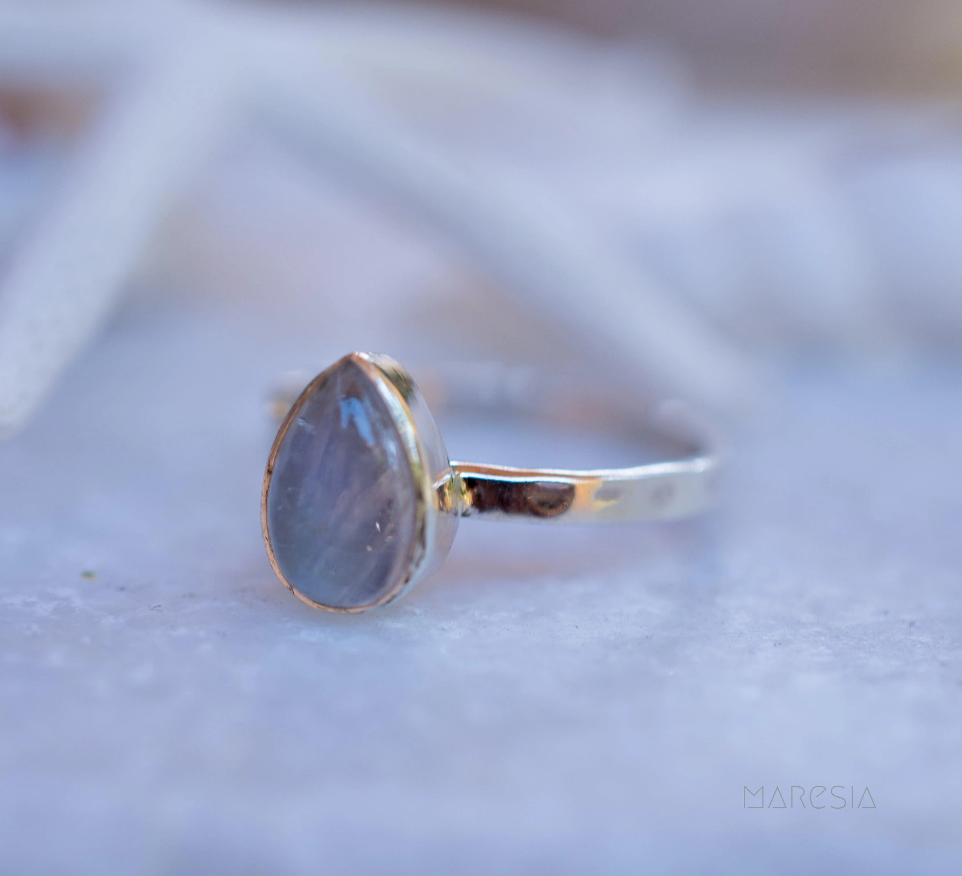 Moonstone Ring ~Sterling Silver 925 ~ MR206