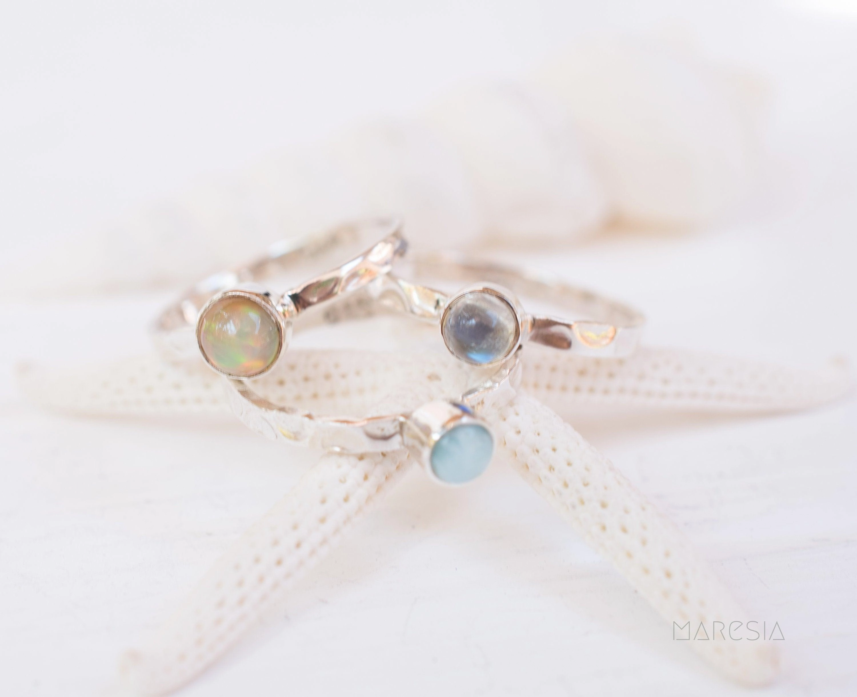 Moonstone Ring~ Sterling Silver 925 ~ MR207