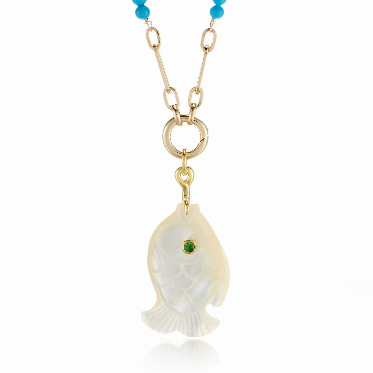 Mother-of-Pearl Fish Charm