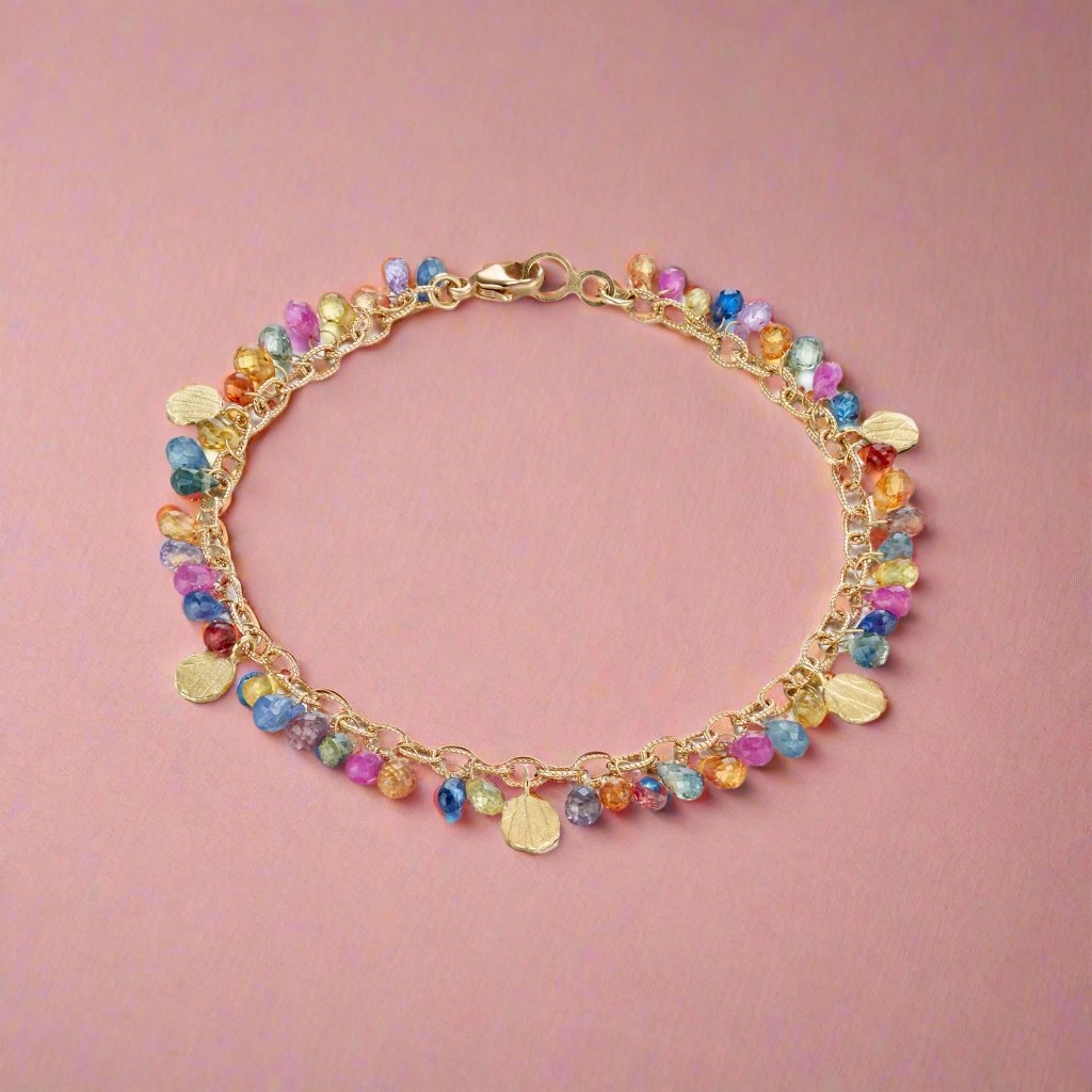 Multi-Color Sapphire Bracelet
