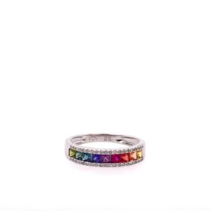 Multicolor Sapphire Band