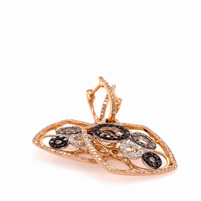 multicolor diamond earrings