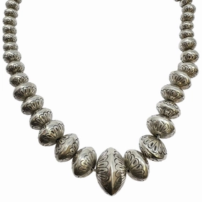 Navajo 24: Graduated Bead Necklace