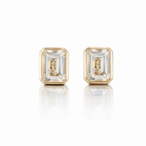 Newport Earrings in White Topaz