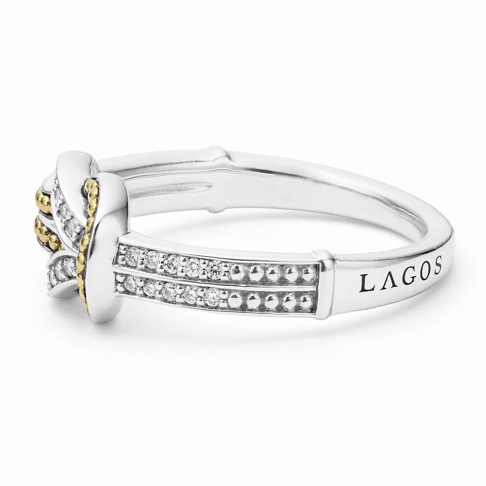Newport Two-Tone Knot Diamond Ring