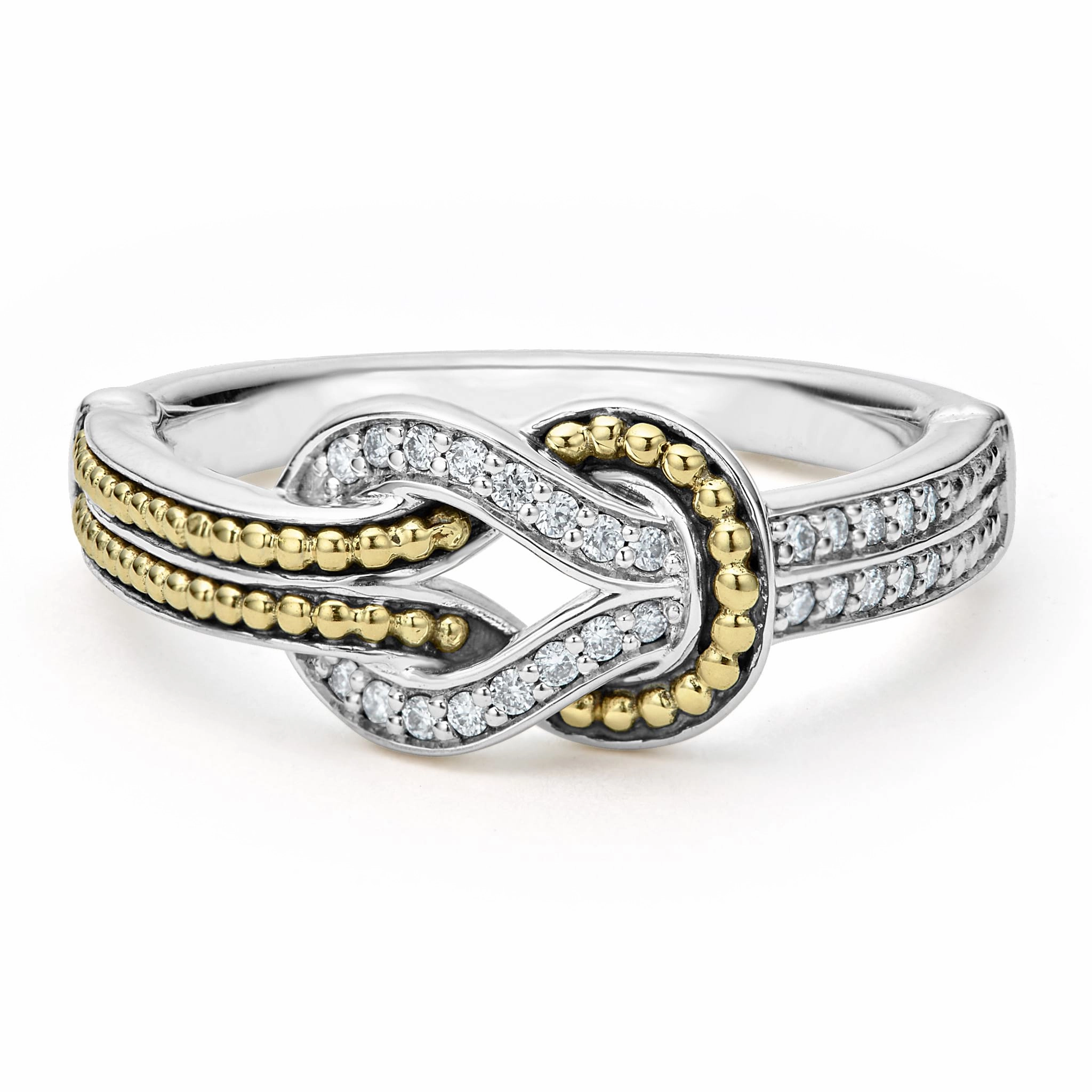 Newport Two-Tone Knot Diamond Ring