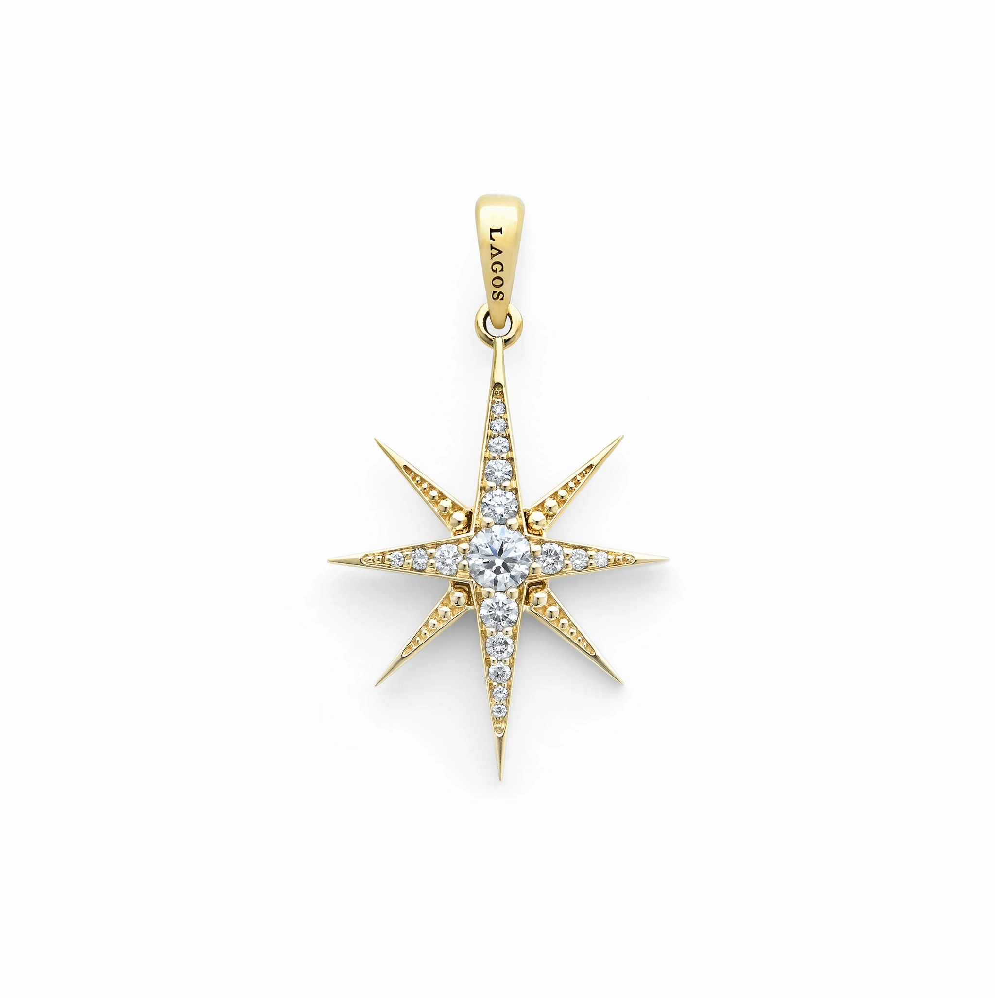 North Star 18K North Star Diamond Pendant