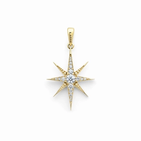 North Star 18K North Star Diamond Pendant