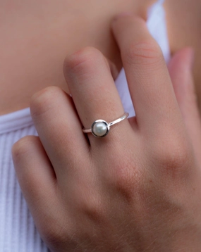 Pearl Ring ~  Sterling Silver 925 ~ MR242