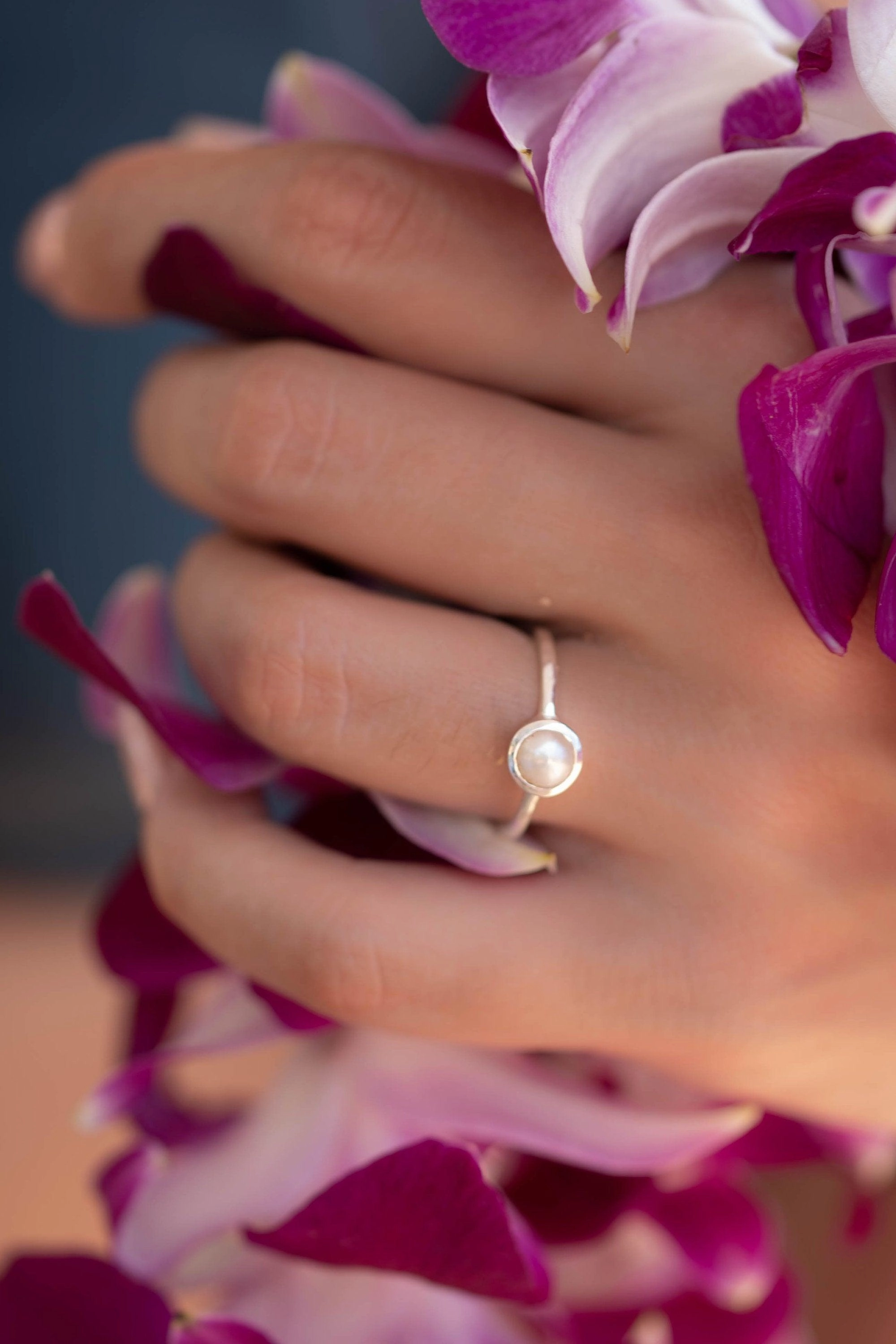 Pearl Ring ~  Sterling Silver 925 ~ MR242