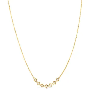 Petite Pearl Textile Necklace