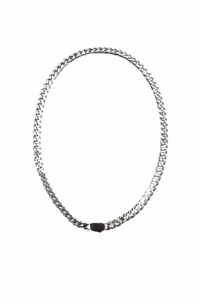 Petite ID Choker Necklace- Silver