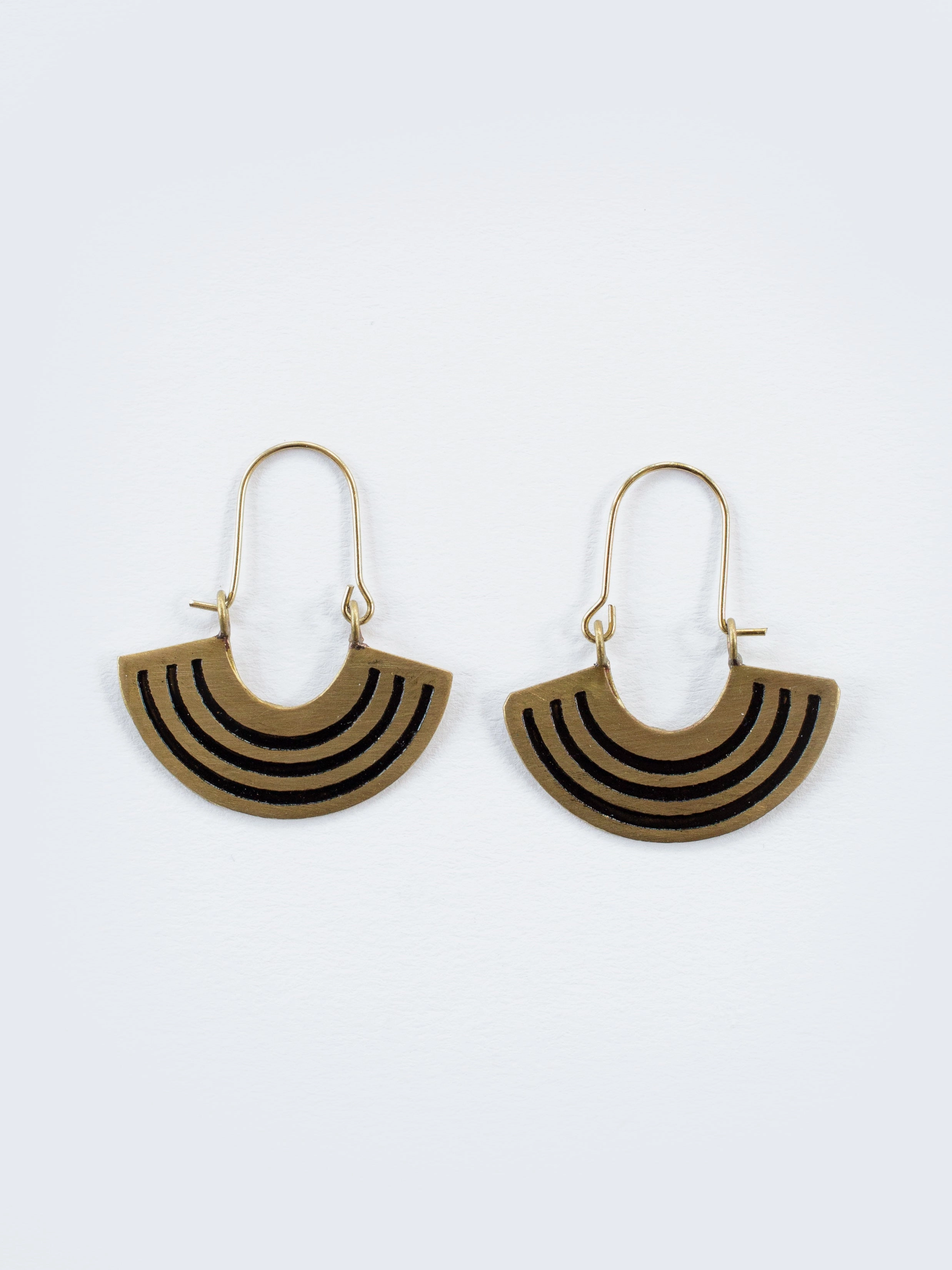 Petite Rainbow Earrings - Black