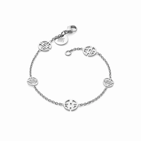 Petite Silver Shou Station Bracelet