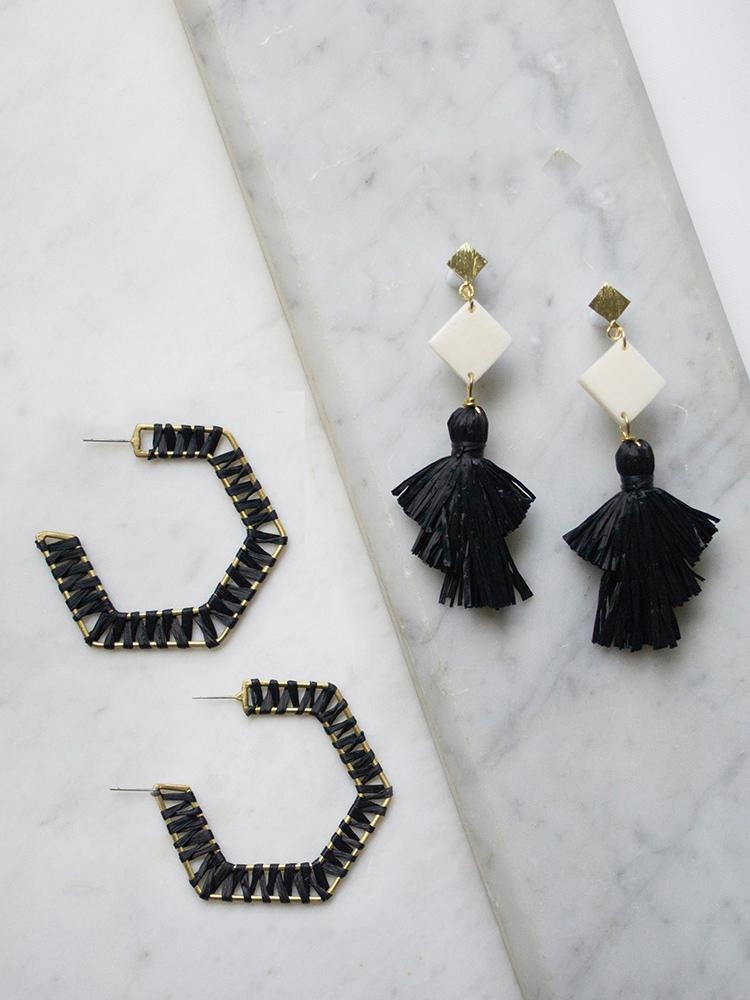 Piccadilly Earrings - Black