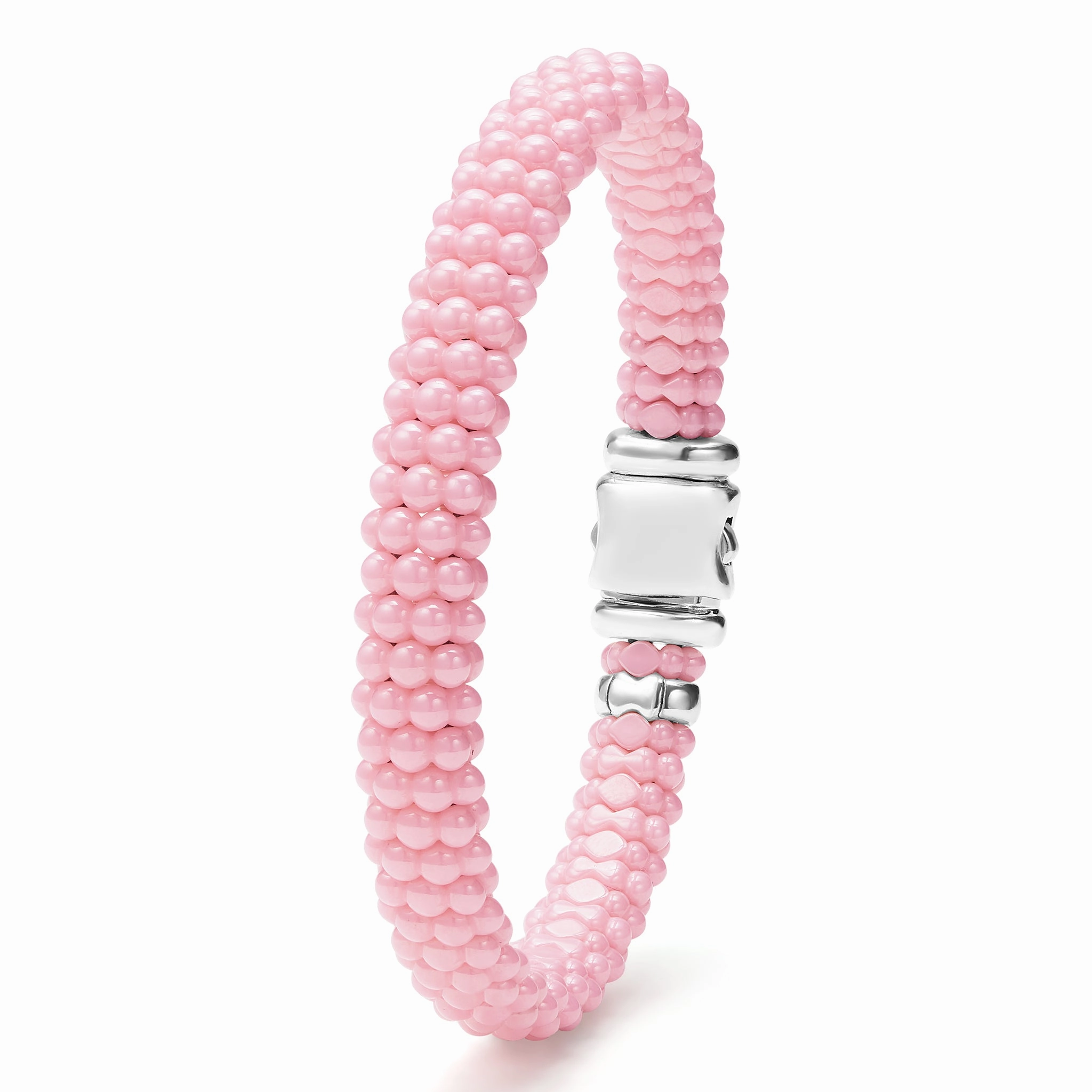 Pink Caviar Pink Ceramic Beaded Bracelet | 9mm