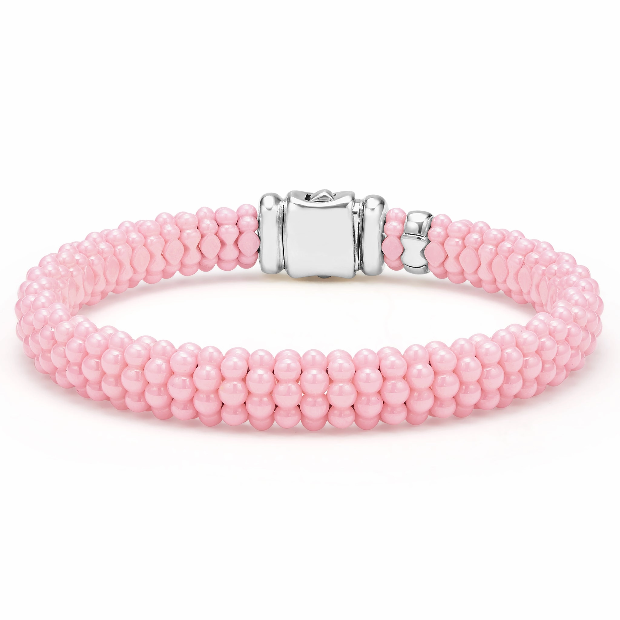 Pink Caviar Pink Ceramic Beaded Bracelet | 9mm