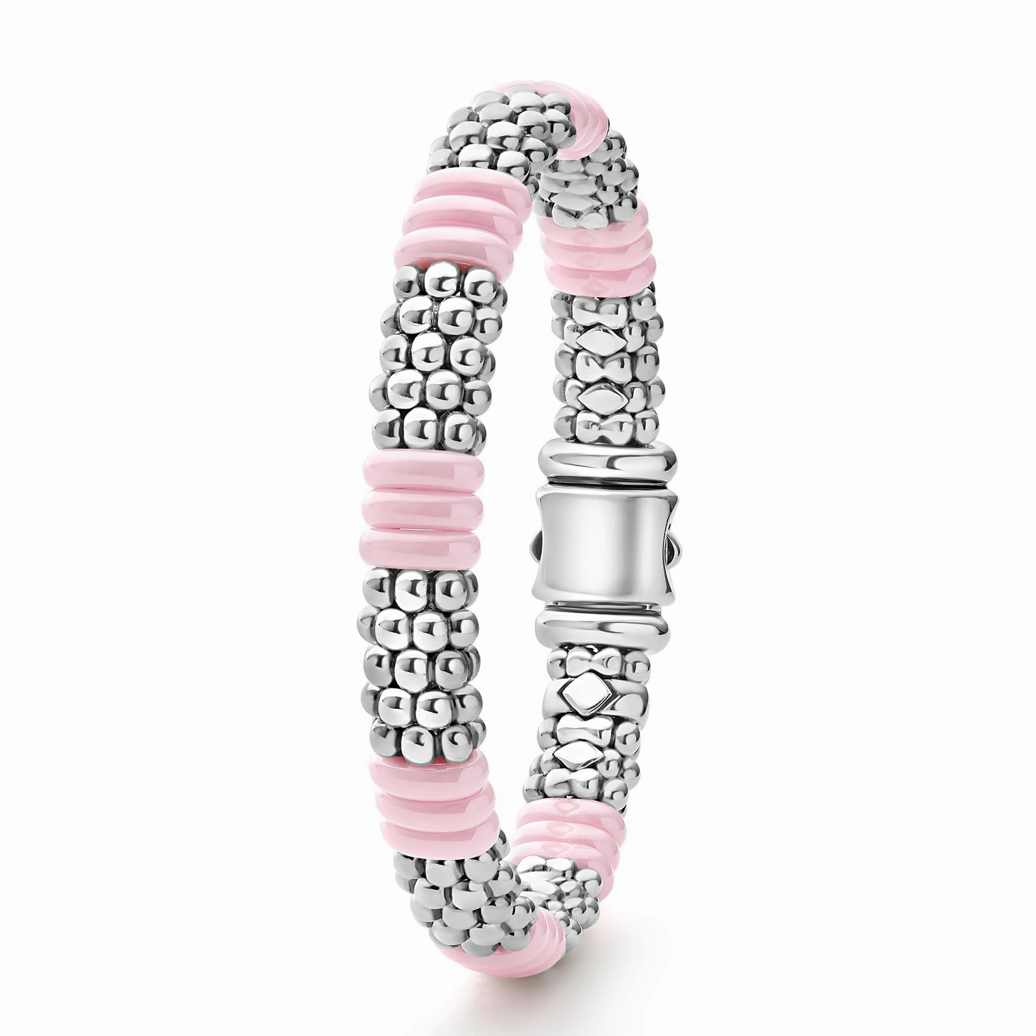 Pink Caviar Pink Ceramic Caviar Beaded Bracelet | 9mm