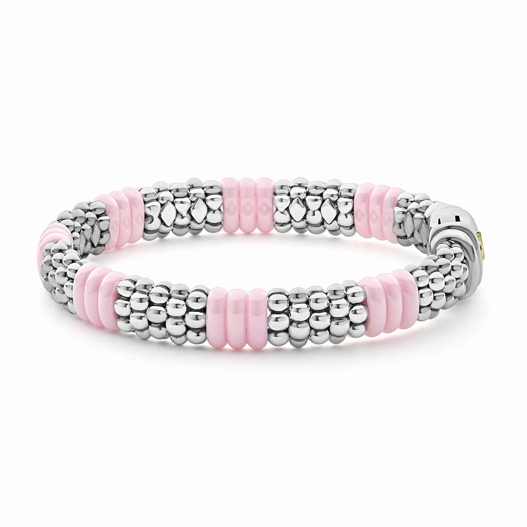 Pink Caviar Pink Ceramic Caviar Beaded Bracelet | 9mm