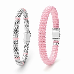 Pink Caviar Pink Ceramic Caviar Bracelet Gift Set