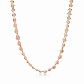 Pink Opal Woven Necklace