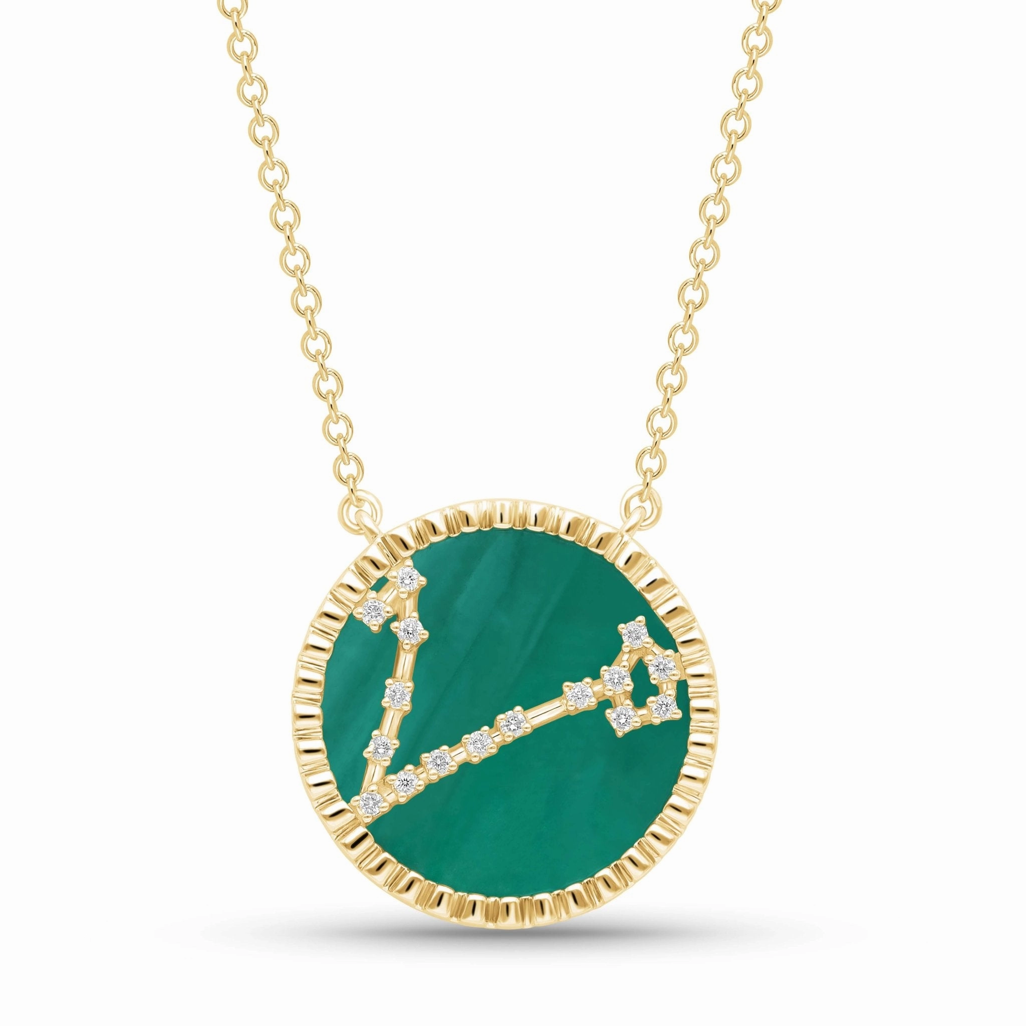 Pisces Necklace, 18k Gold
