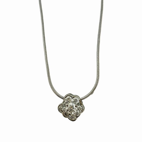 Platinum Diamond Pendant Necklace
