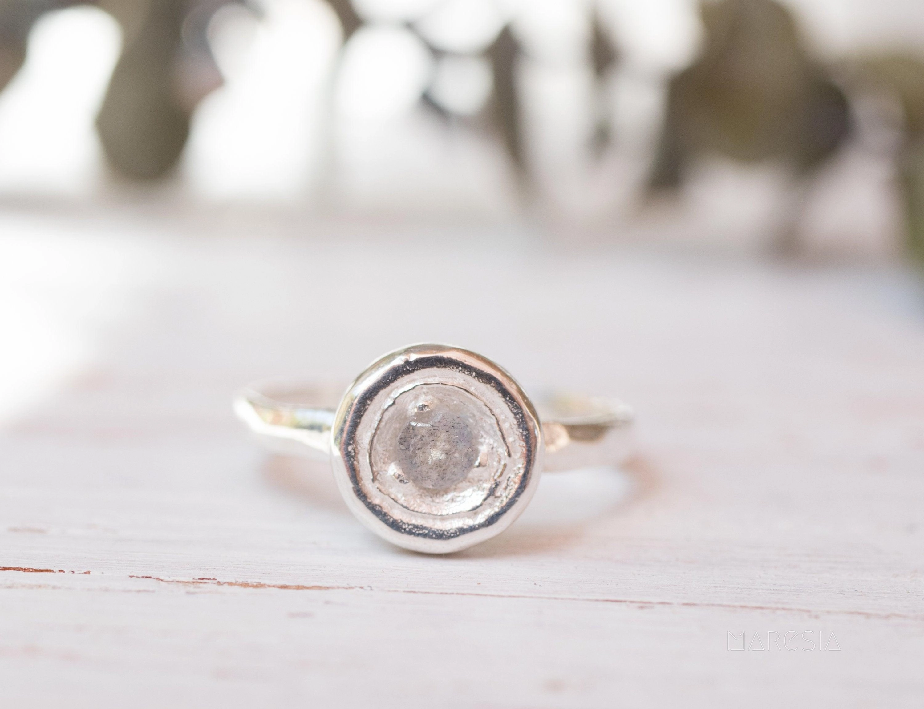 Rainbow Labradorite Ring ~ Sterling Silver 925~MR151