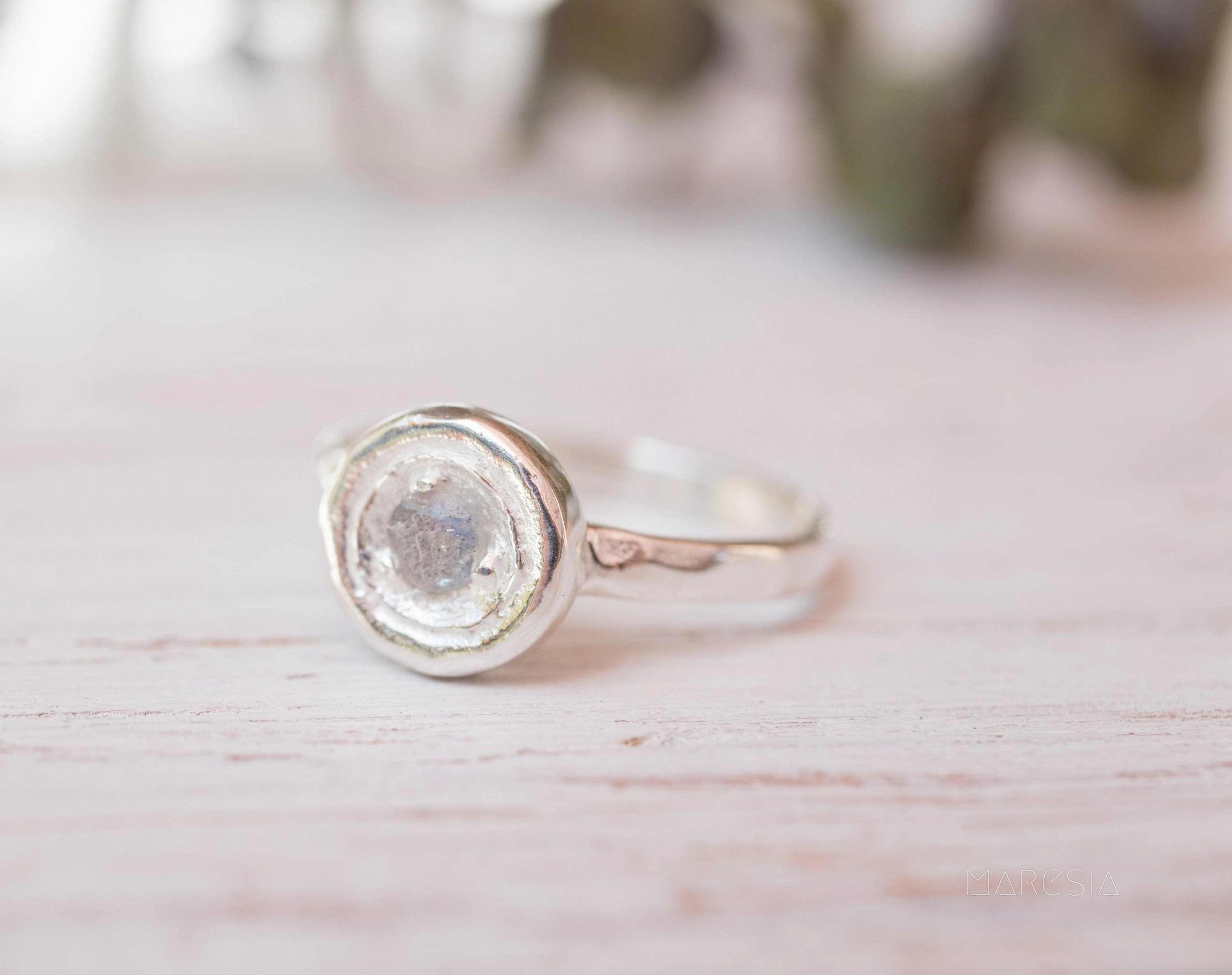 Rainbow Labradorite Ring ~ Sterling Silver 925~MR151