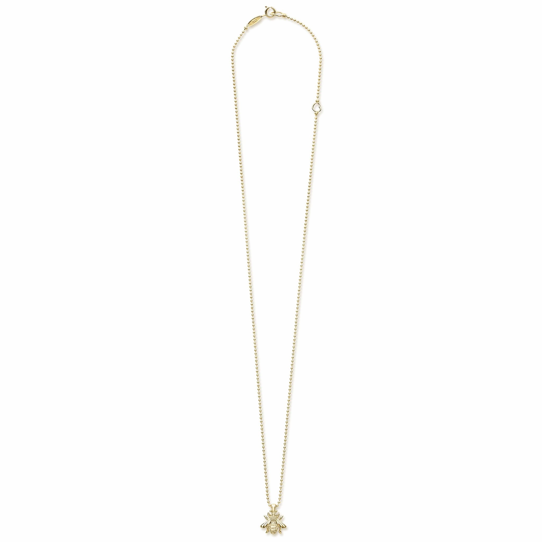 Rare Wonders 18K Gold Honeybee Pendant Necklace