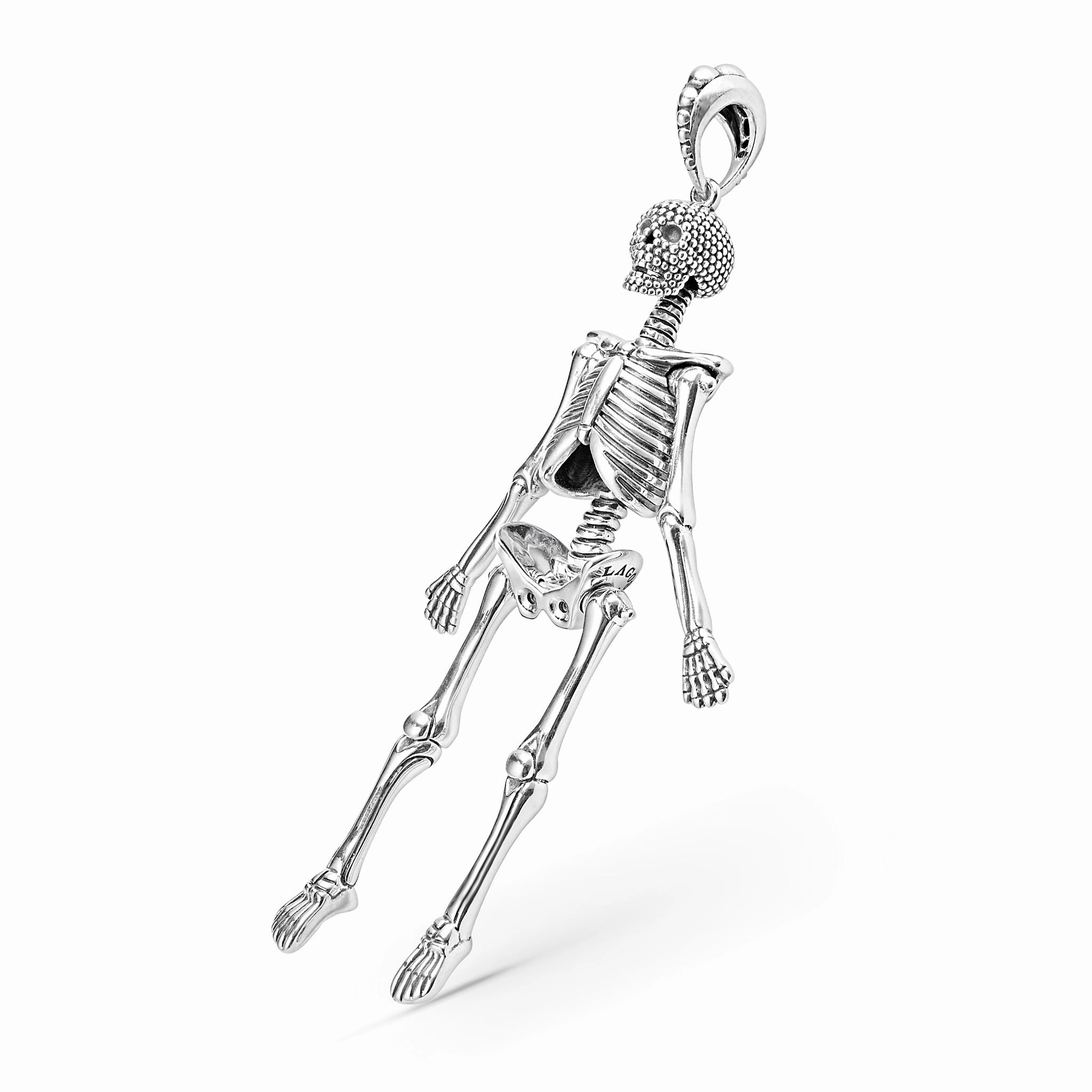 Rare Wonders Caviar Skeleton Pendant Necklace