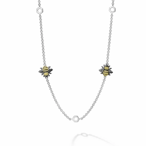 Rare Wonders Five Station Honeybee Necklace