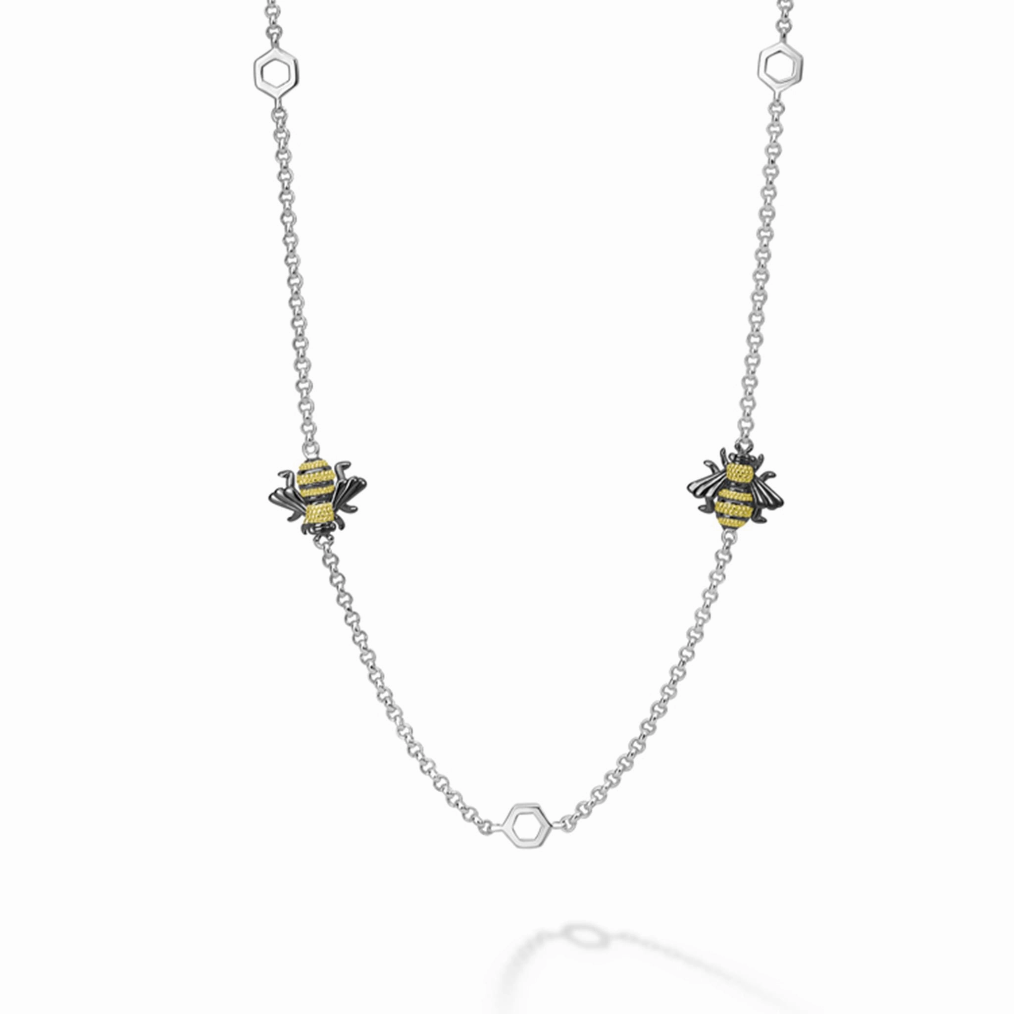 Rare Wonders Five Station Honeybee Necklace