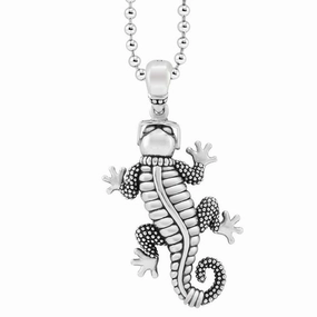 Rare Wonders Gecko Pendant Necklace