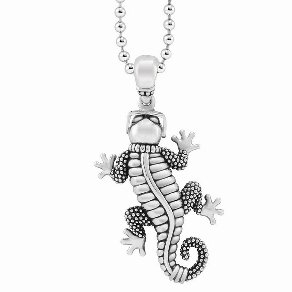 Rare Wonders Gecko Pendant Necklace