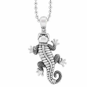 Rare Wonders Gecko Pendant Necklace