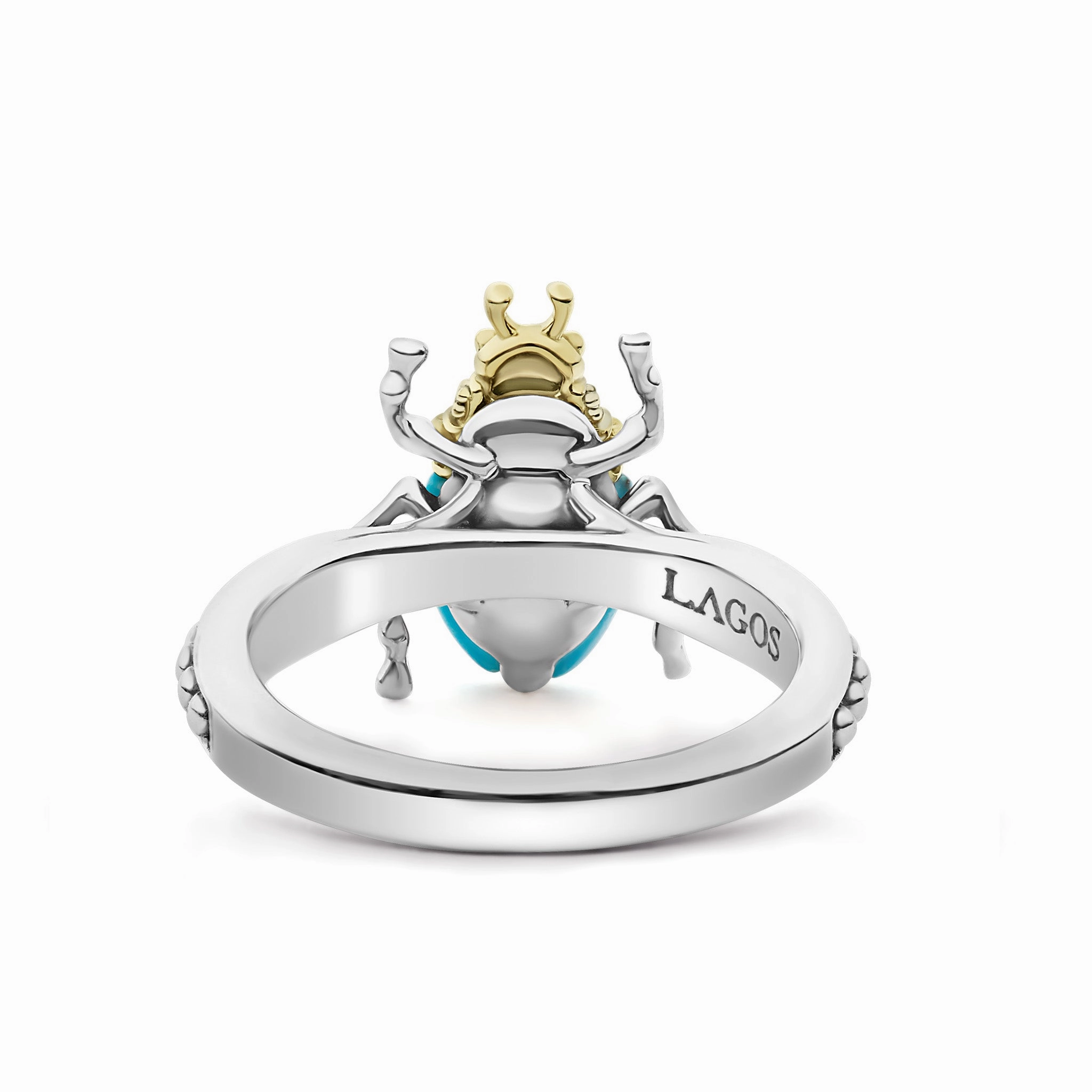 Rare Wonders Turquoise Beetle Diamond Ring