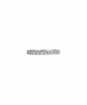 Regent Diamonette Stacking Ring-Silver