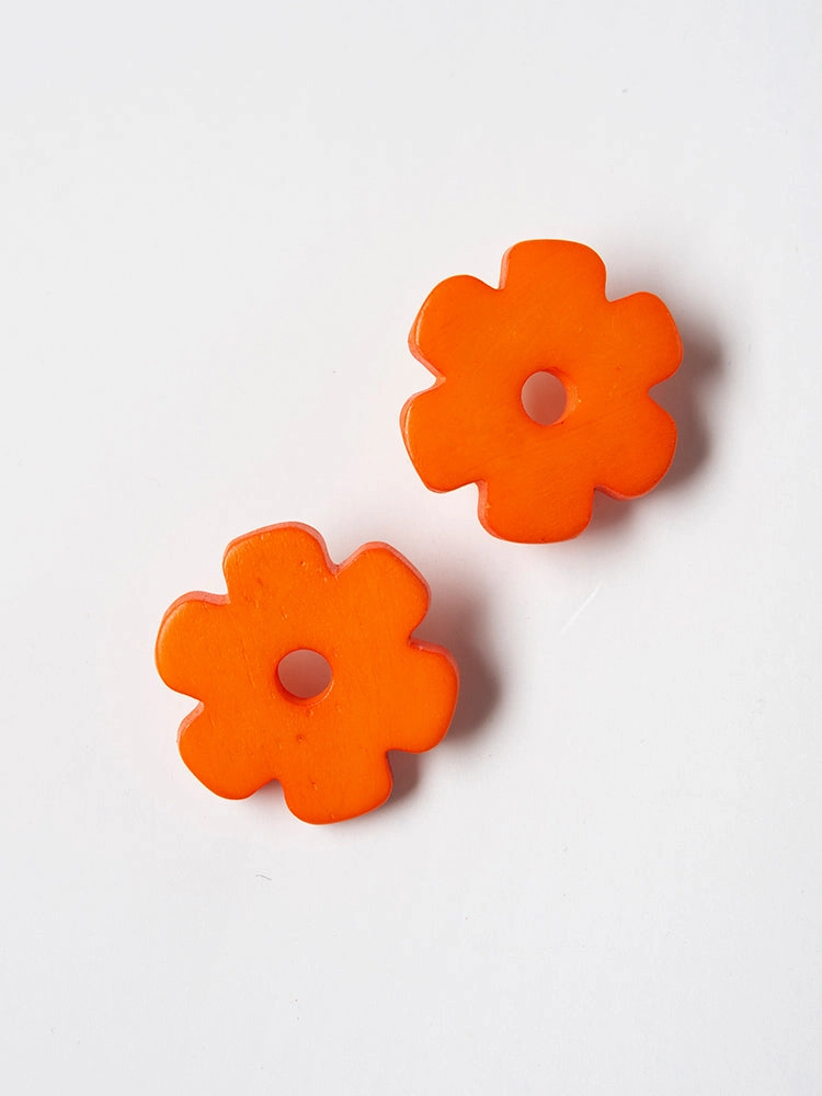 Retro Bloom Studs - Marmalade