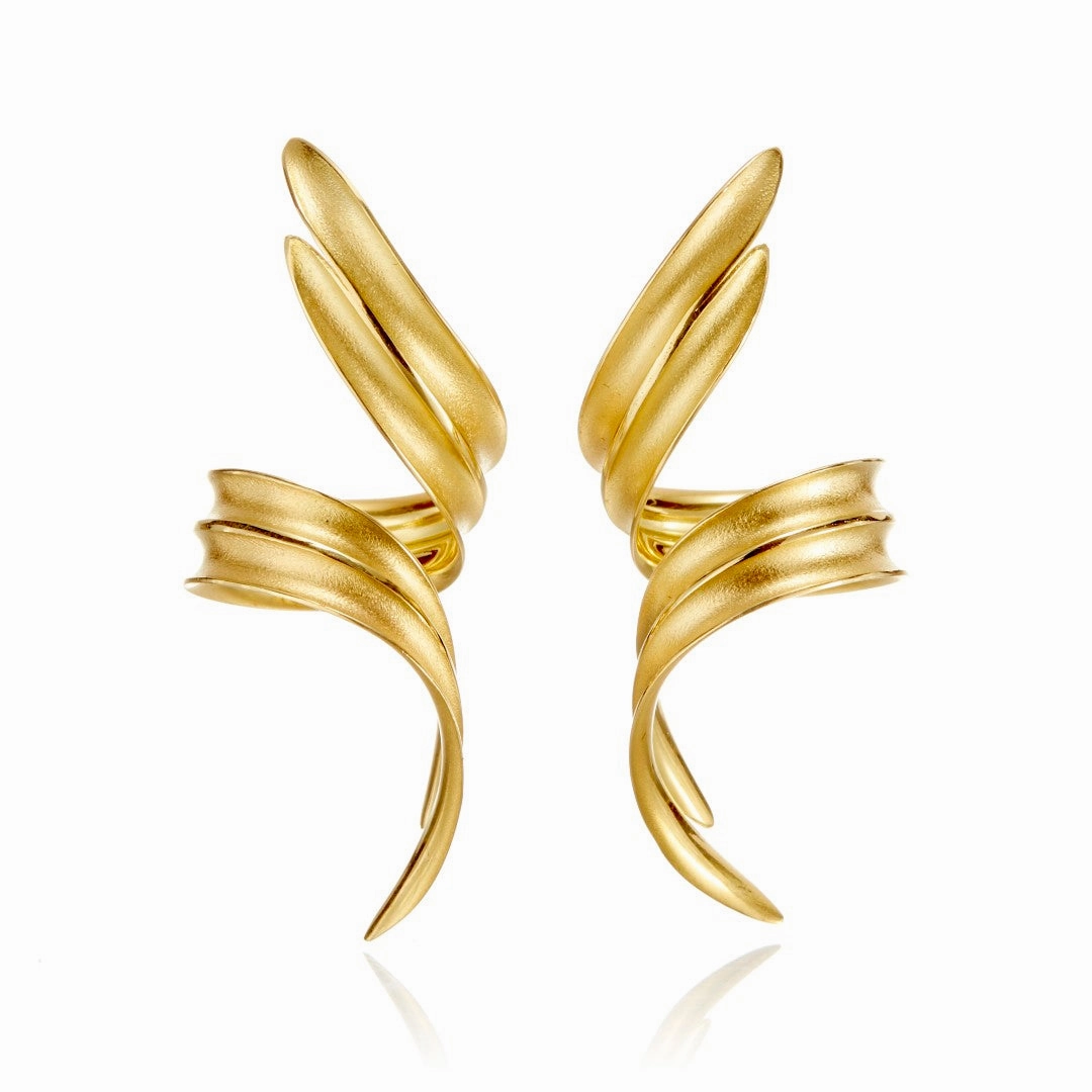 Ribbon Twirl Earrings