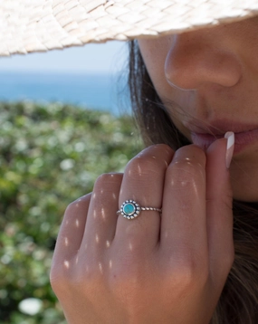 Rio Tavares Turquoise Ring ~ Sterling Silver 925~SMR023