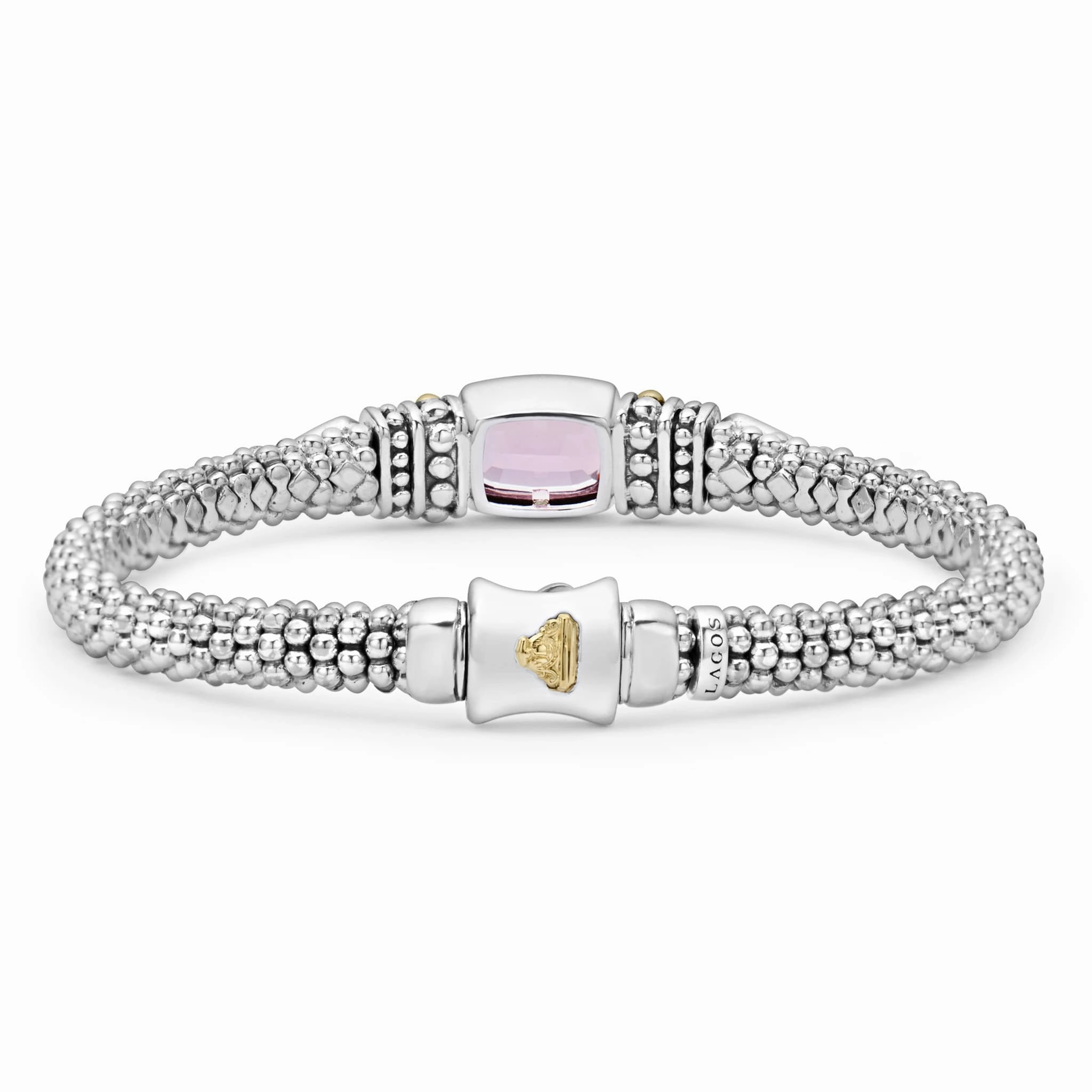 Rittenhouse Amethyst Caviar Bracelet | 6mm